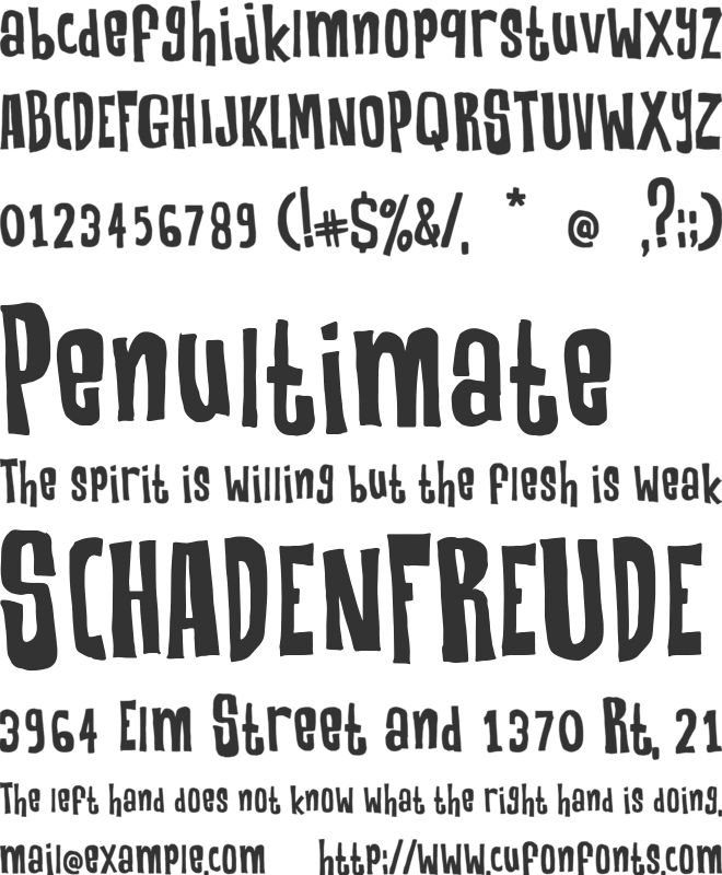 Robeck font preview