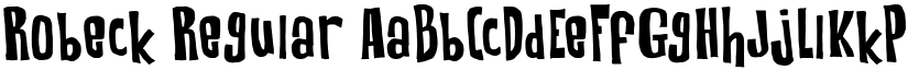Robeck Regular font