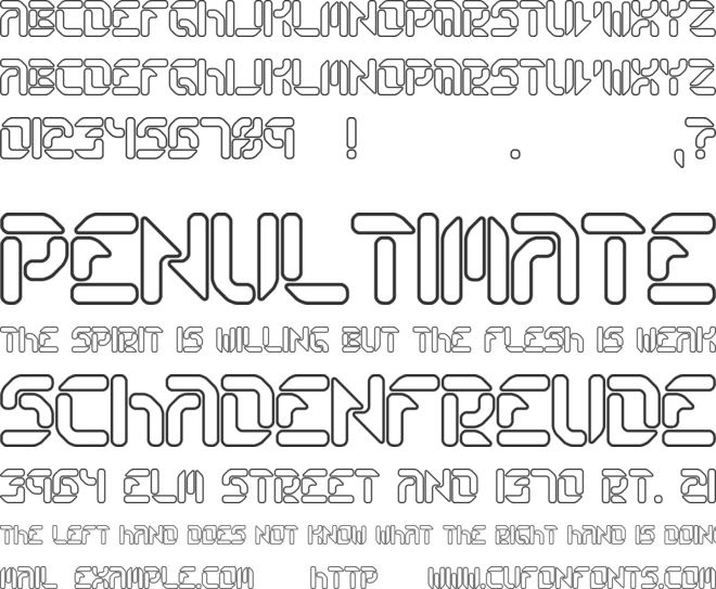 Collective font preview
