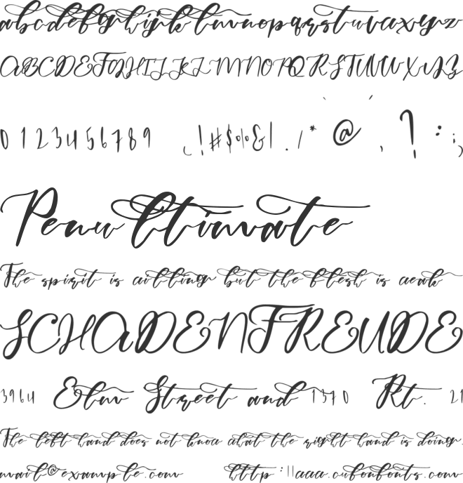 Fatimah font preview