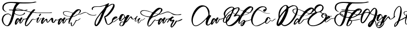 Fatimah Regular font