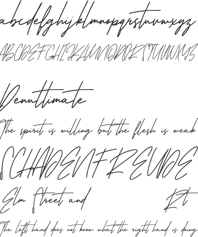 Oturllis Free font preview