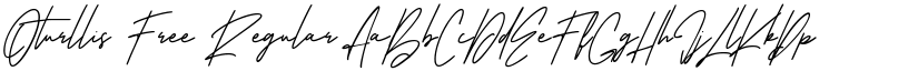 Oturllis Free Regular font
