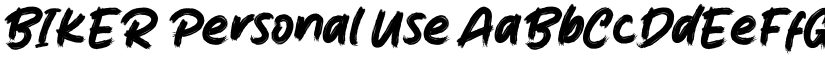 BIKER Personal Use font