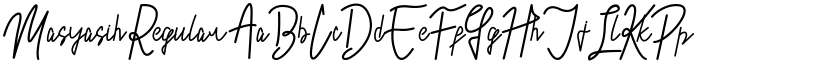 Masyasih font download