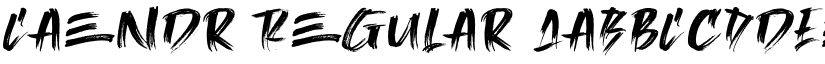 Caendr Regular font