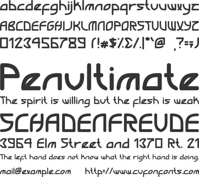 Jackwel font preview