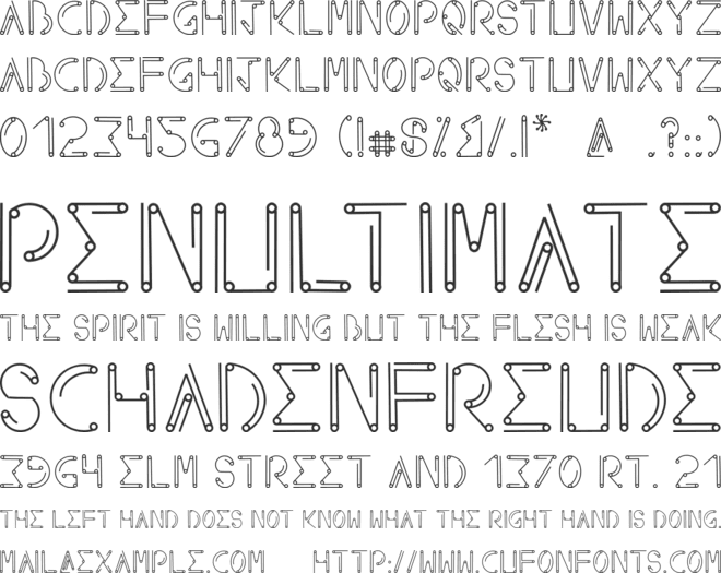 AXEON font preview