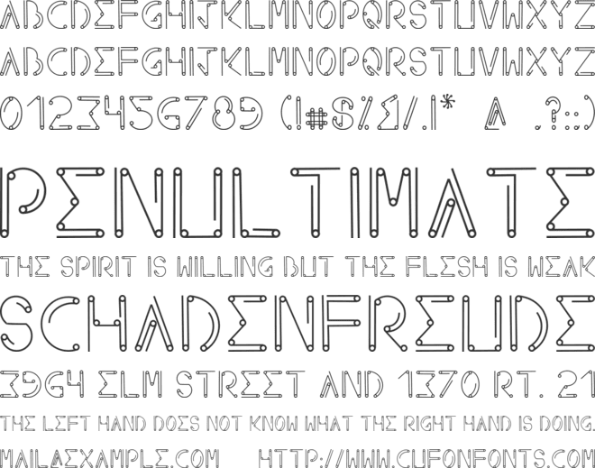 AXEON font preview