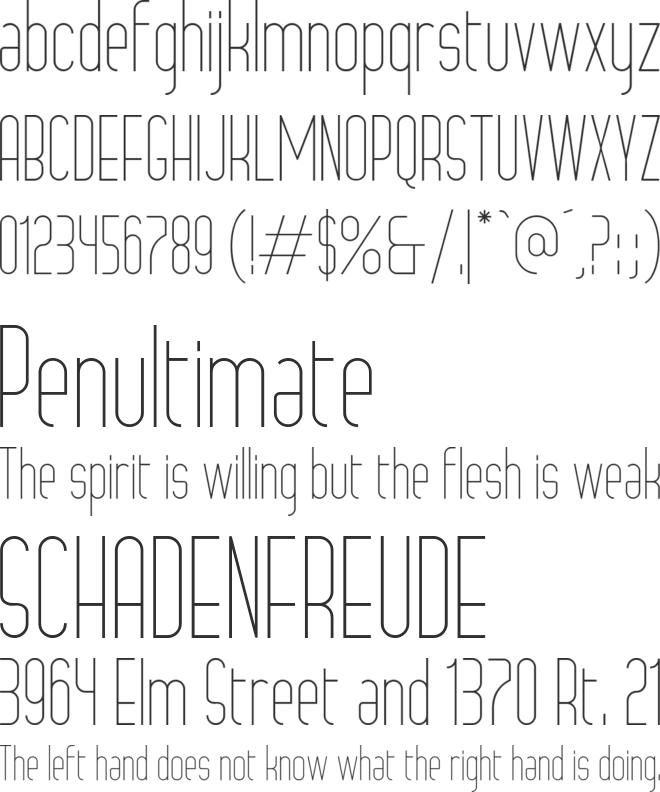Grosella font preview