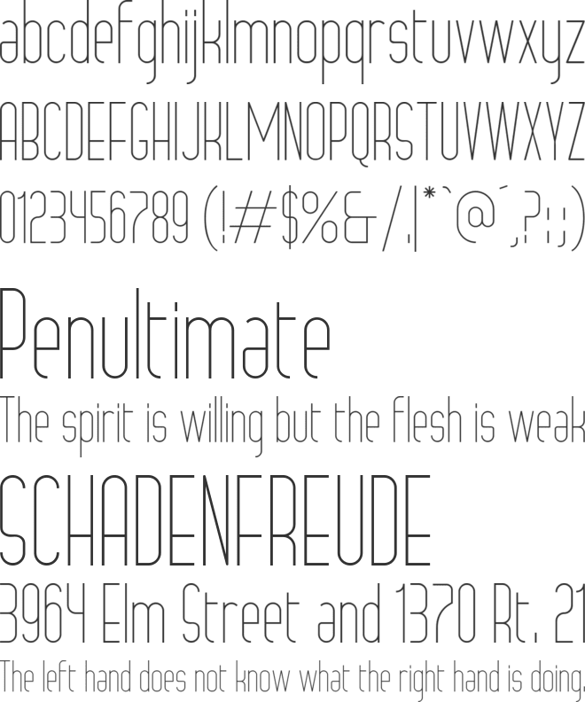 Grosella font preview
