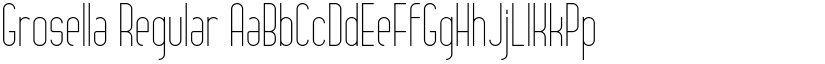 Grosella Regular font