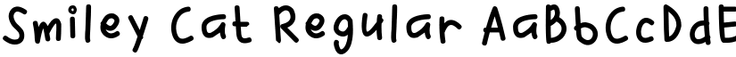 Smiley Cat Regular font