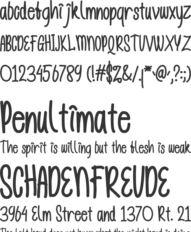 Gislake font preview