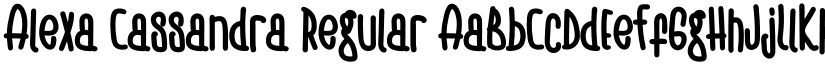 Alexa Cassandra Regular font