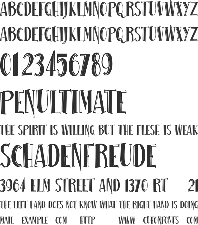 SEA WAVE font preview