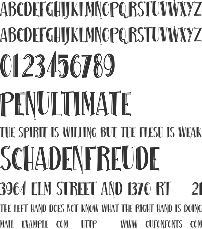 SEA WAVE font preview