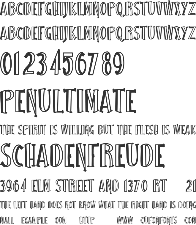 Sea Sand font preview