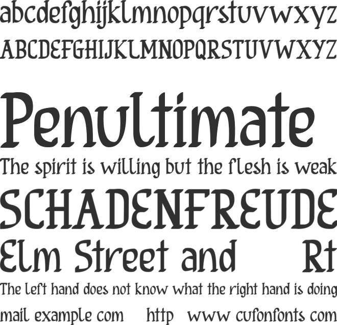 Olios FREE font preview