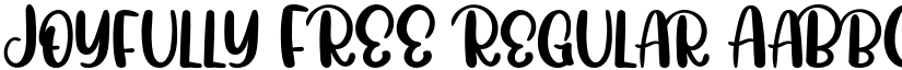 Joyfully FREE Regular font