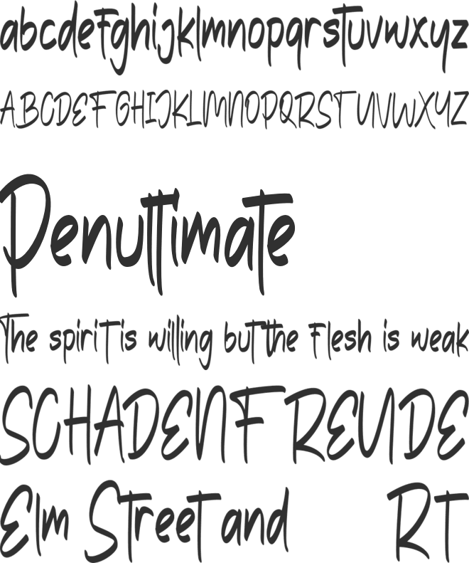 The Edensick FREE font preview