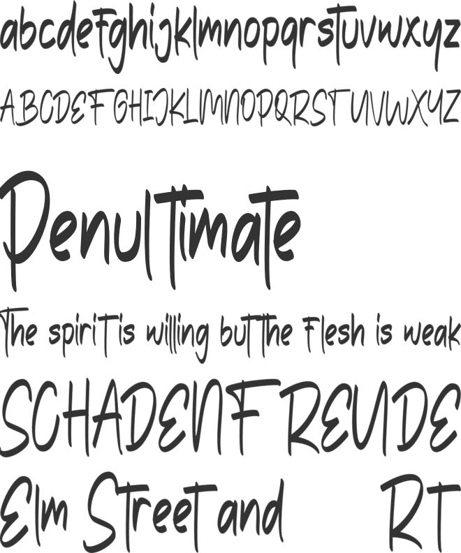 The Edensick FREE font preview