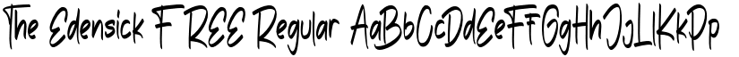 The Edensick FREE Regular font