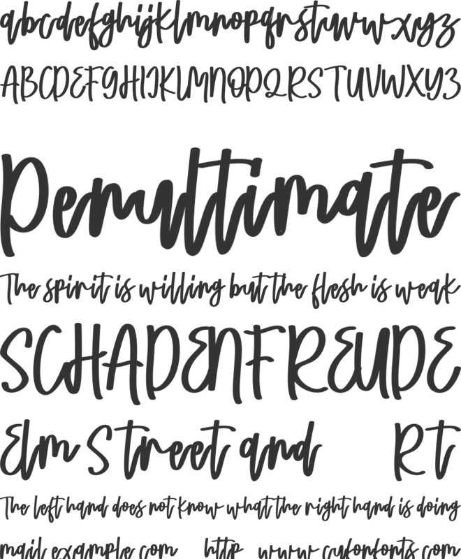 Ma Lorena FREE font preview