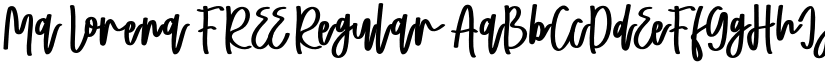 Ma Lorena FREE Regular font
