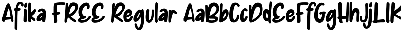 Afika FREE Regular font