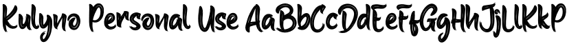 Kulyno Personal Use font