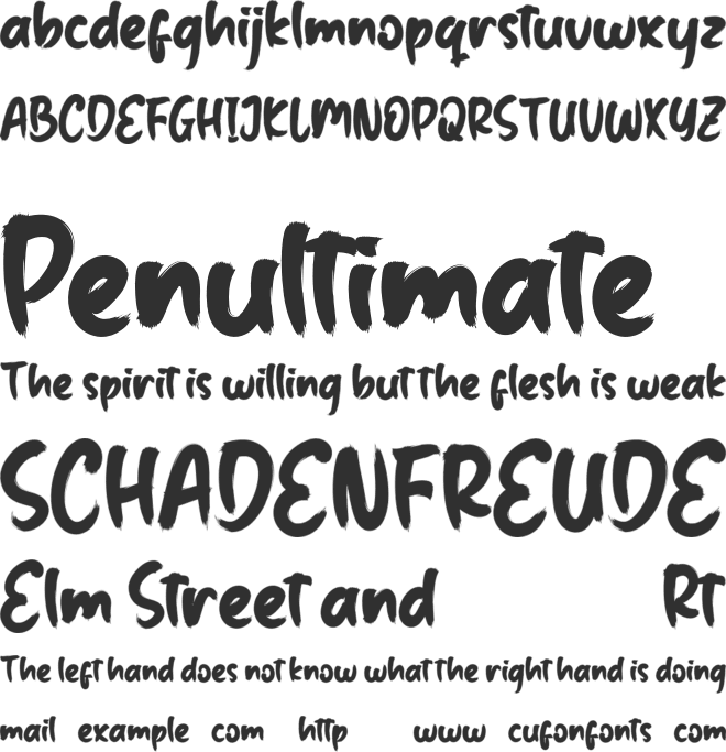 Salting font preview