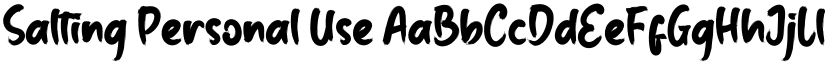 Salting Personal Use font