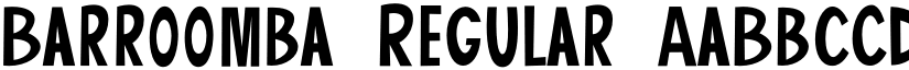 Barroomba Regular font
