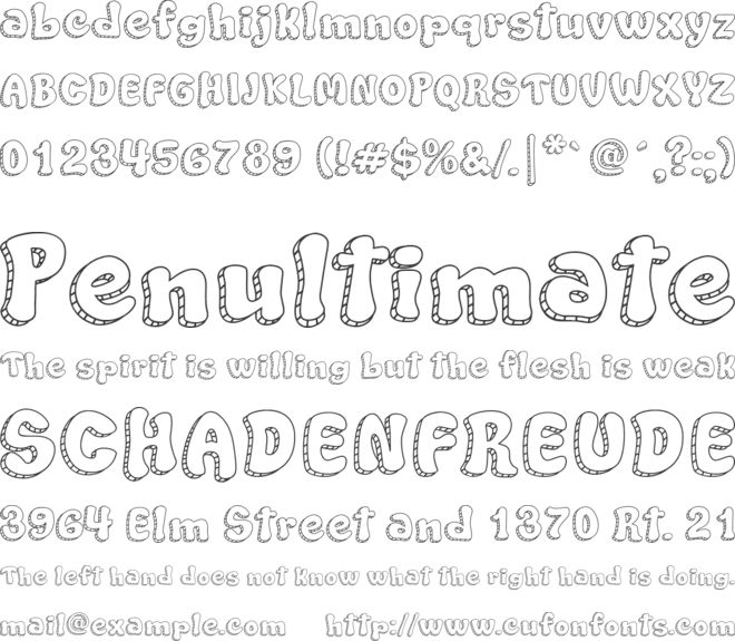 Lolipop Lol font preview