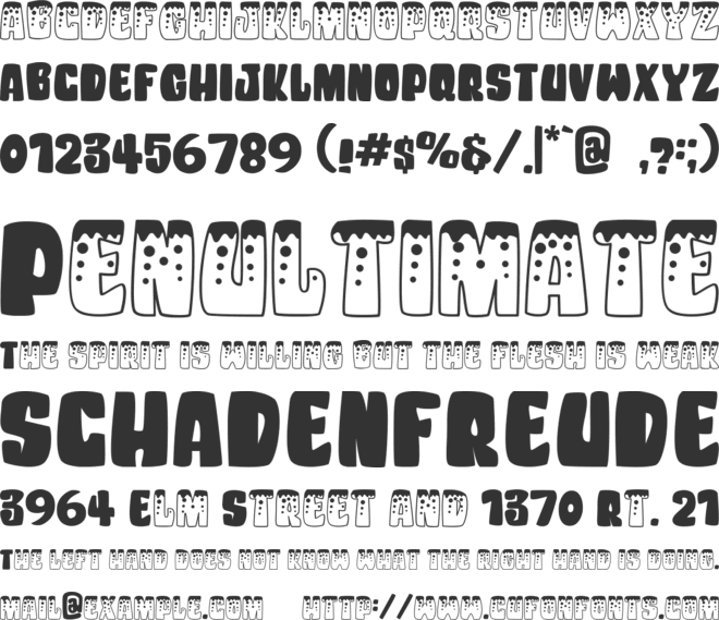 Unicorn Kids font preview