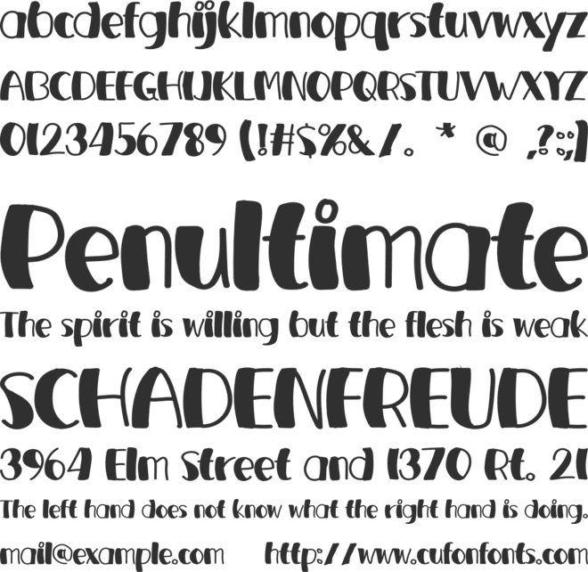 TYPOGRAPHY font preview