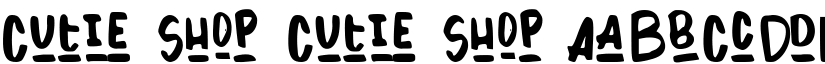 Cutie Shop Cutie Shop font