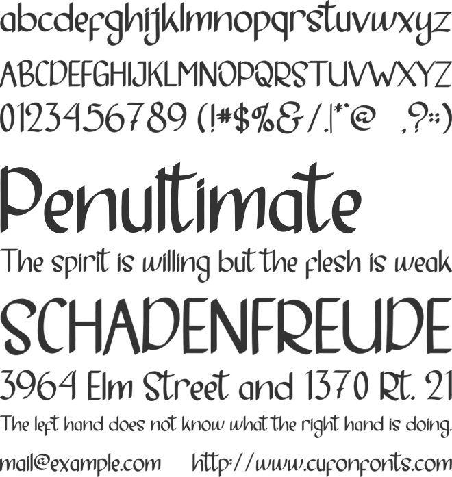 Animal House font preview