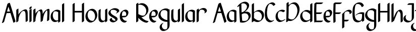 Animal House Regular font