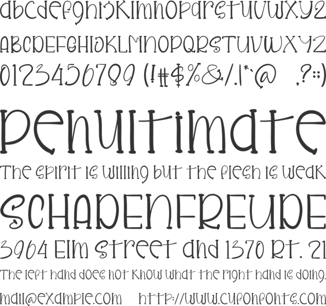Rose Beauty font preview
