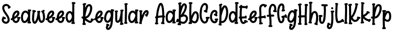 Seaweed Regular font