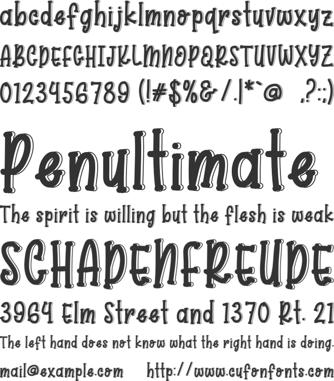 Boba Ball font preview