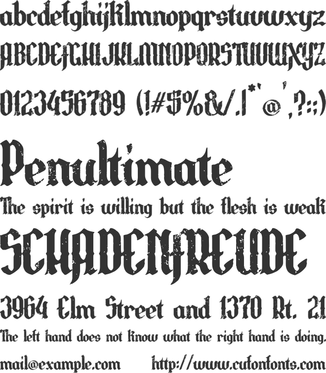 Los Guripas font preview