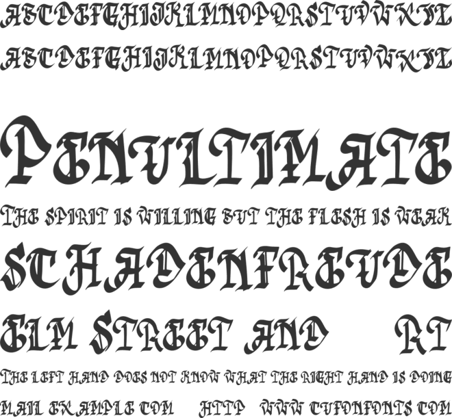 Acude FREE font preview