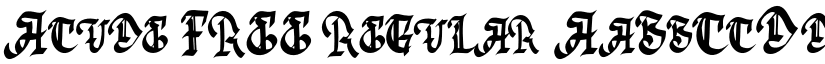 Acude FREE Regular font