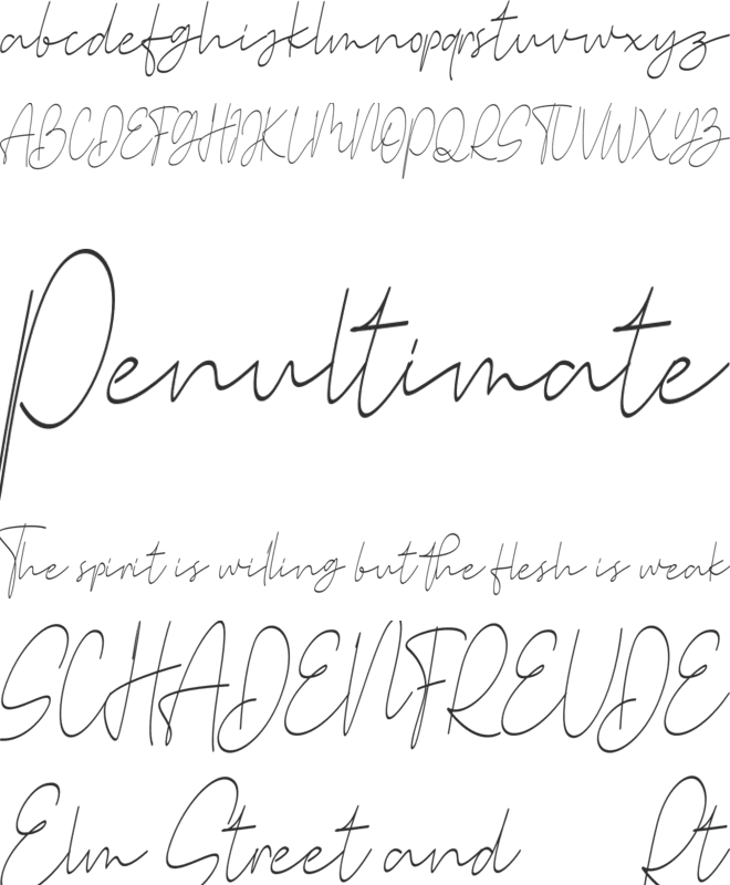 Stone Garden FREE font preview