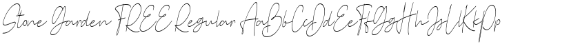 Stone Garden FREE Regular font