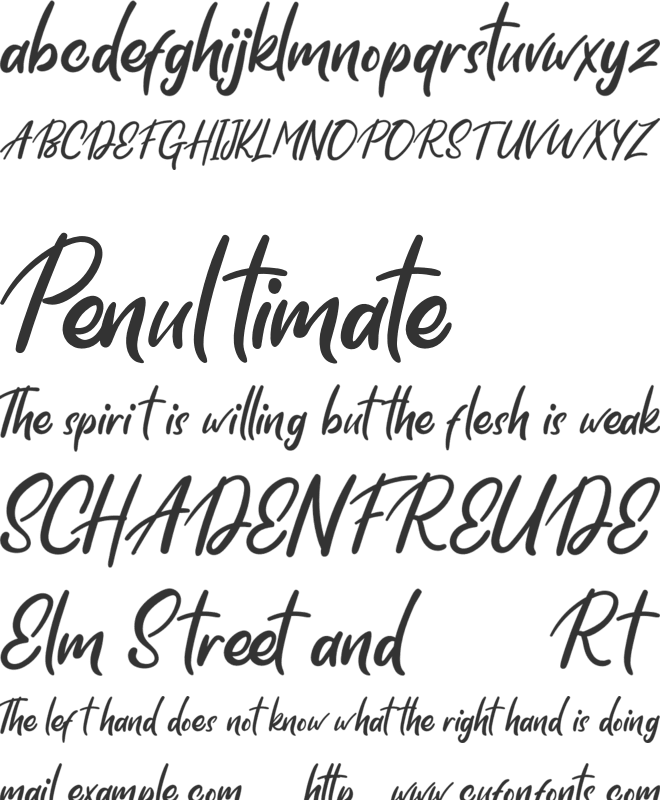 Skylight FREE font preview