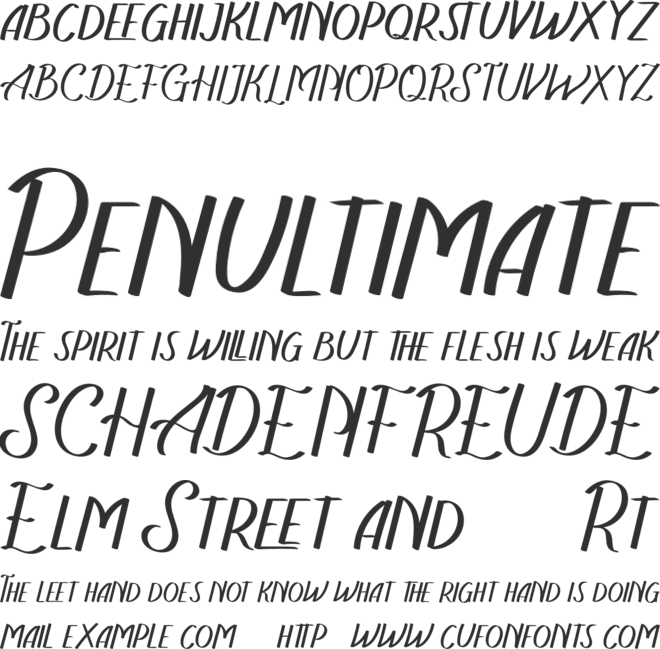 The Recolista FREE font preview